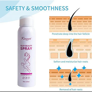 Kingyes Painless Hair Remover Spray Foam 150 Ml For Unisex (Remove All Types Of Hair)